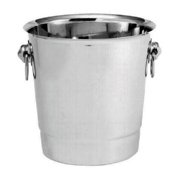 Seau à glace/vin/champagne avec 2 poignées en acier inoxydable Seau à glace/vin/champagne avec 2 poignées en acier inoxydable