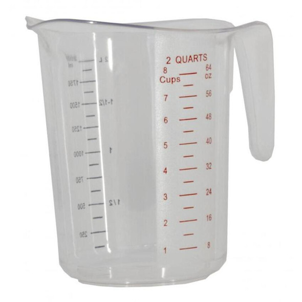 Tasse à mesurer de 2 Qt. - Transparente