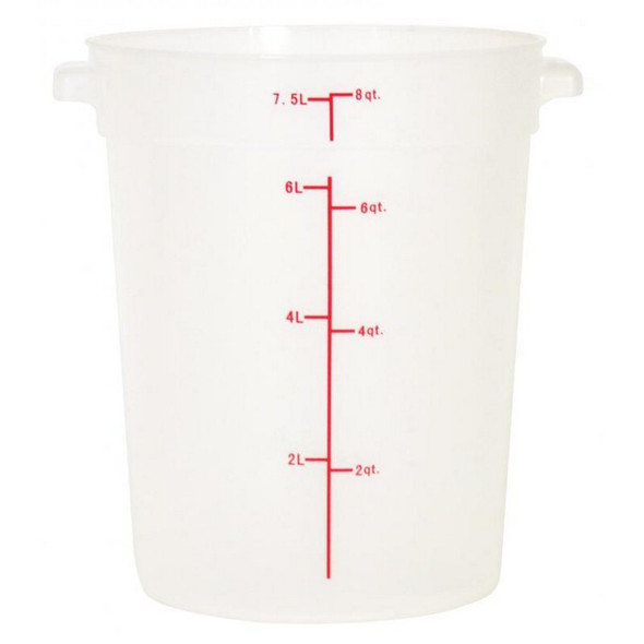 Contenant rond gradué de 8 qt. (8L) - Translucide Contenant rond gradué de 8 qt. (8L) - Translucide