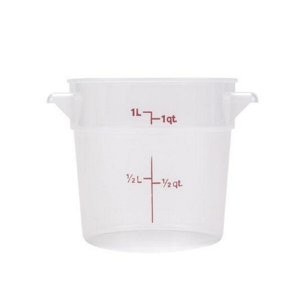 Contenant rond gradué de 1 qt. (1L) - Translucide Contenant rond gradué de 1 qt. (1L) - Translucide