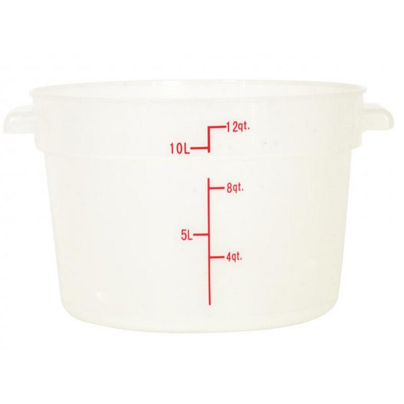Contenant rond gradué de 12 qt. (11.4L) - Translucide (#80233) Contenant rond gradué de 12 qt. (11.4L) - Translucide (#80233)