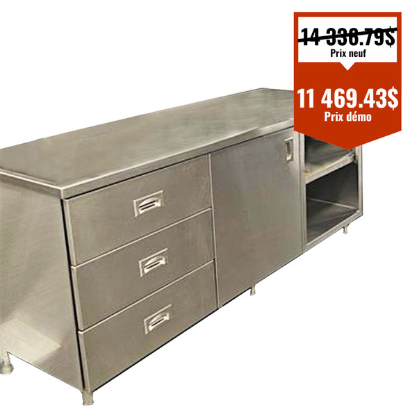 Comptoir de 72 x 30 x 36 po - Modèle DÉMO