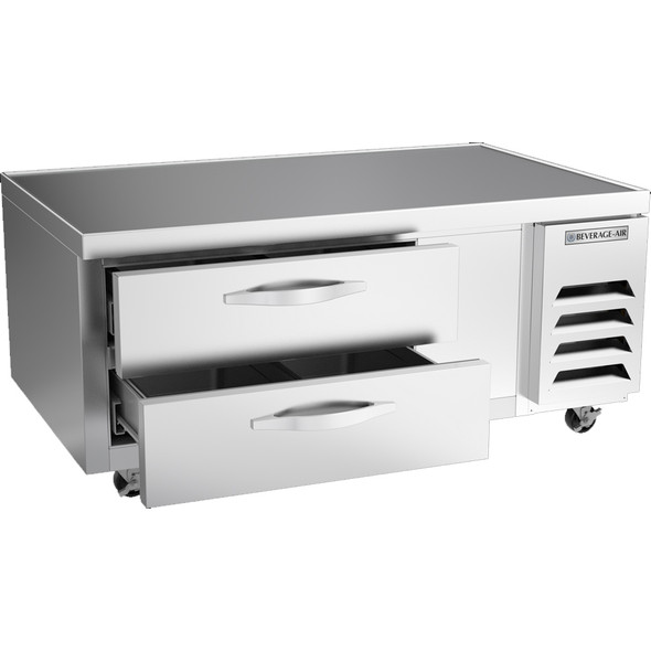 Base d'équipement réfrigérée 52 x 34 3/4 x 24 3/8 po 2 tiroirs