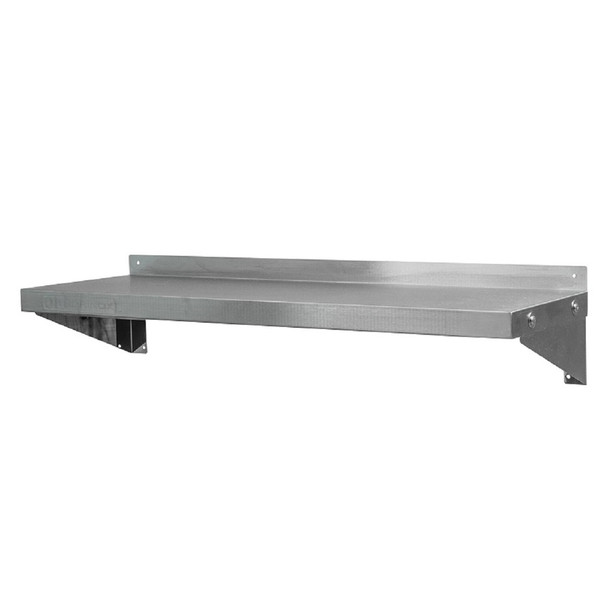 Tablette murale de 12" x 24" en acier inoxydable