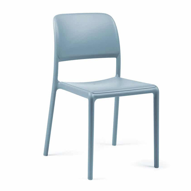 Chaise sans bras Riva Bistrot - Celeste (bleue)
