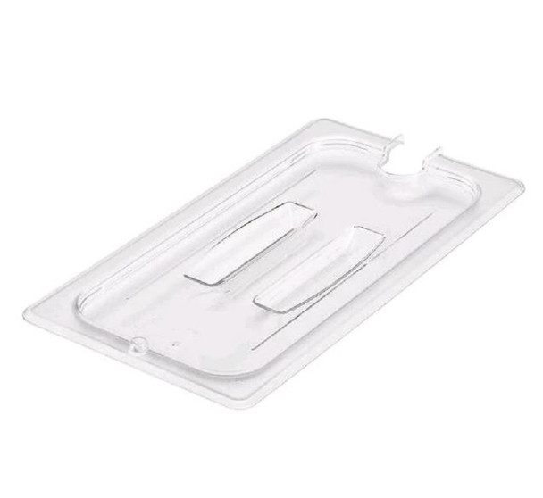 Couvercle pour bac gastronorme 1/3 avec poignée et encoche Camwear - Transparent