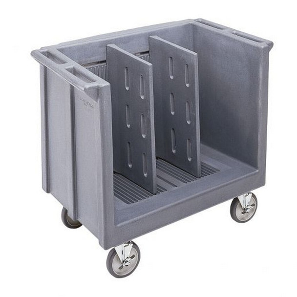Chariot ajustable pour cabaret et vaisselle avec 2 diviseurs - Gris granite