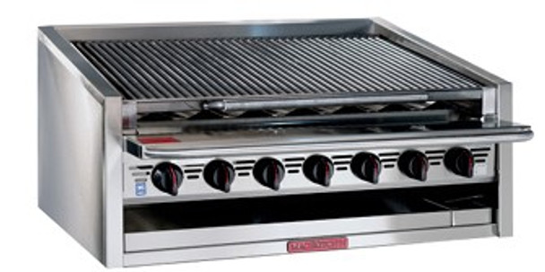 Grilloir de 48" radiant en acier inoxydable au gaz naturel