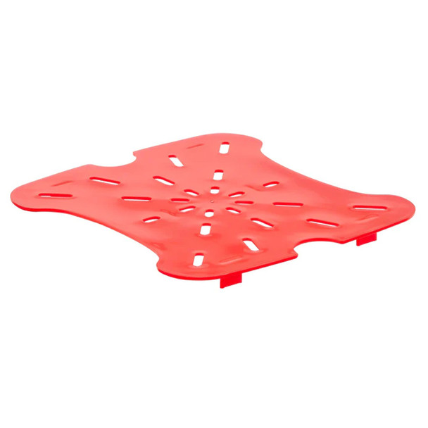 Faux fond carré rouge pour 6 et 8 L pour contenant en polypropylène FreshPro
