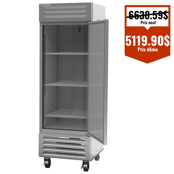 Congélateur de 27.25" x 33.75" x 84 1/8" à 1 porte pleine Vista - Modèle DÉMO