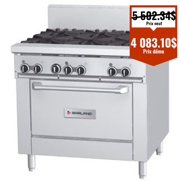 Cuisinière 36po 6 brûleurs avec four Gaz Naturel CHEF