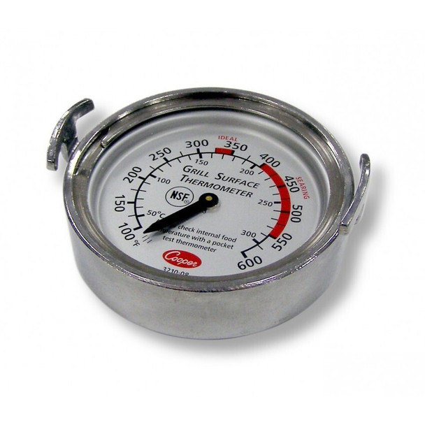 Thermomètre pour grill et plaque de cuisson (100°F à 600°F) (50°C à 300°C)