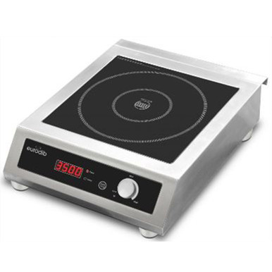 Plaque à Induction 3500 W - 8 Niveaux Température/puissance - Verre Microcristallin - Sécurité Intégrée - Pour Maison, Camping - 10