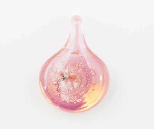 Round Pendant | Memorial Keepsake | Handblown Glass