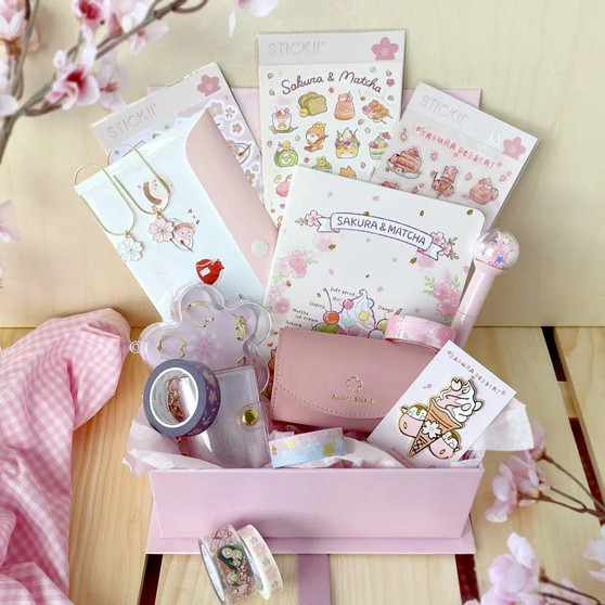 Hanami Stationery Box -Cherry Blossom Themed