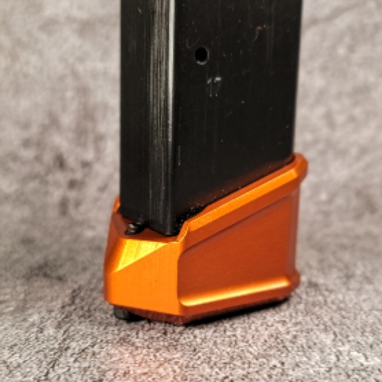 CZ-75 +5 Signature Basepad - Alum - Orange - Taylorfreelance