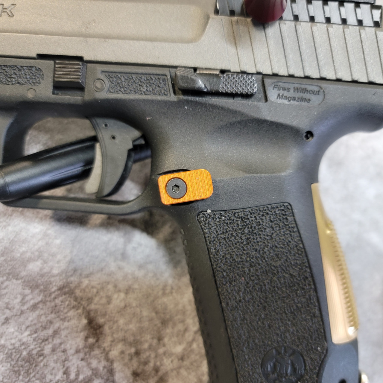 Canik - Mag Release Button - Carry - Mango - Taylorfreelance