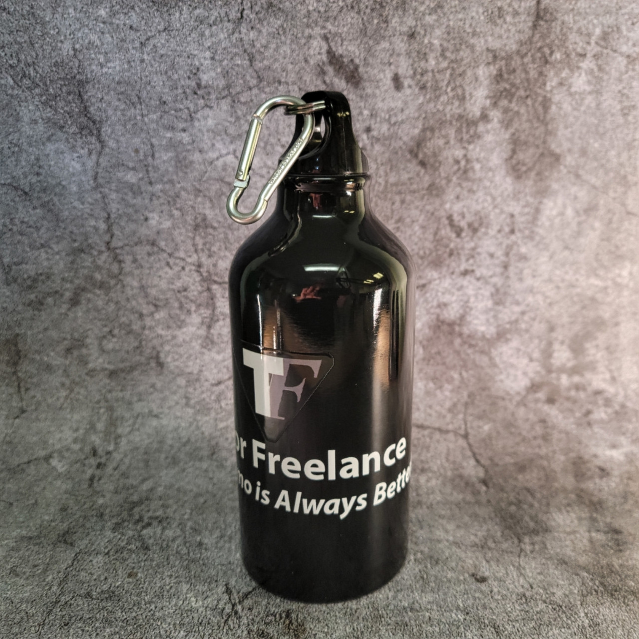 TF Logo 17oz Aluminum Sports Bottle w/carabiner