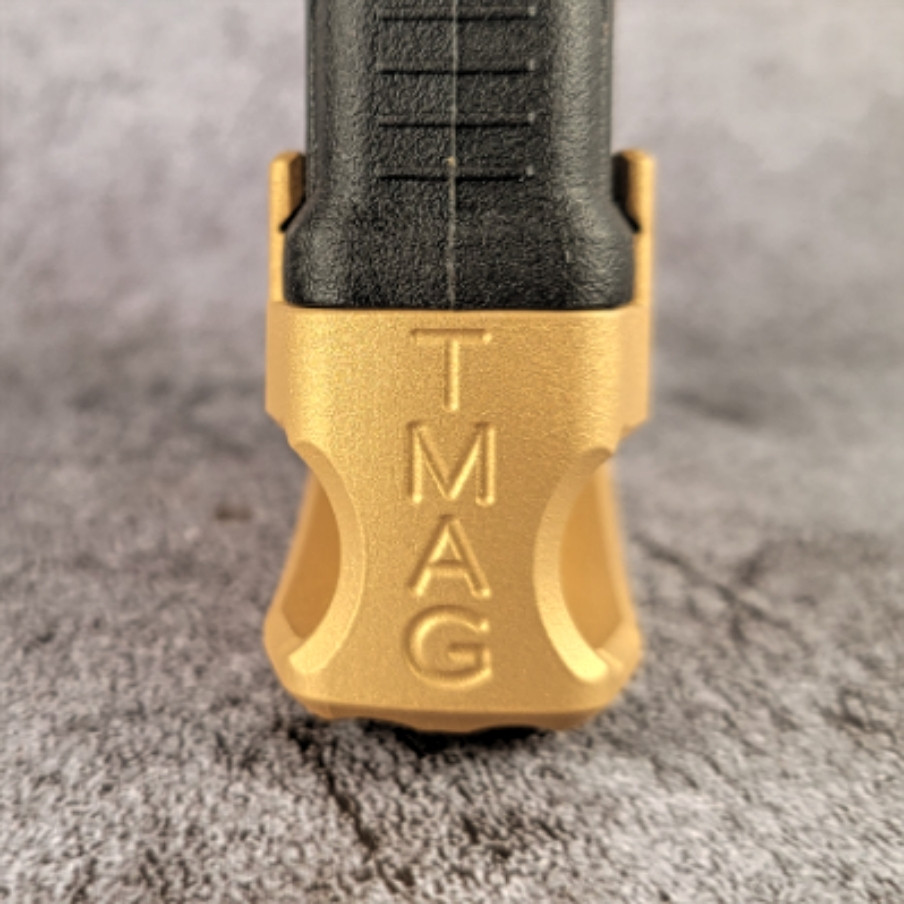 T-Mag AR-15 +3 Basepad - Alum - Gold - Taylorfreelance