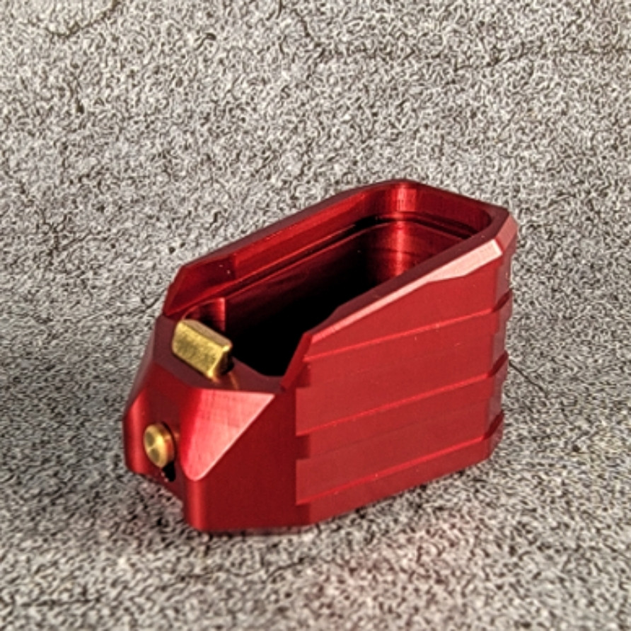 Sig P365 Xmacro +4 Basepad v2.0 - Alum - Red - Taylorfreelance