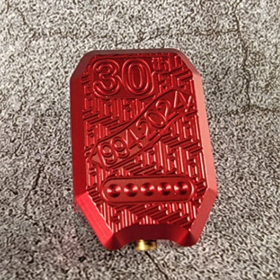 Sig P365 Xmacro +4 Basepad v2.0 - Alum - Red - Taylorfreelance
