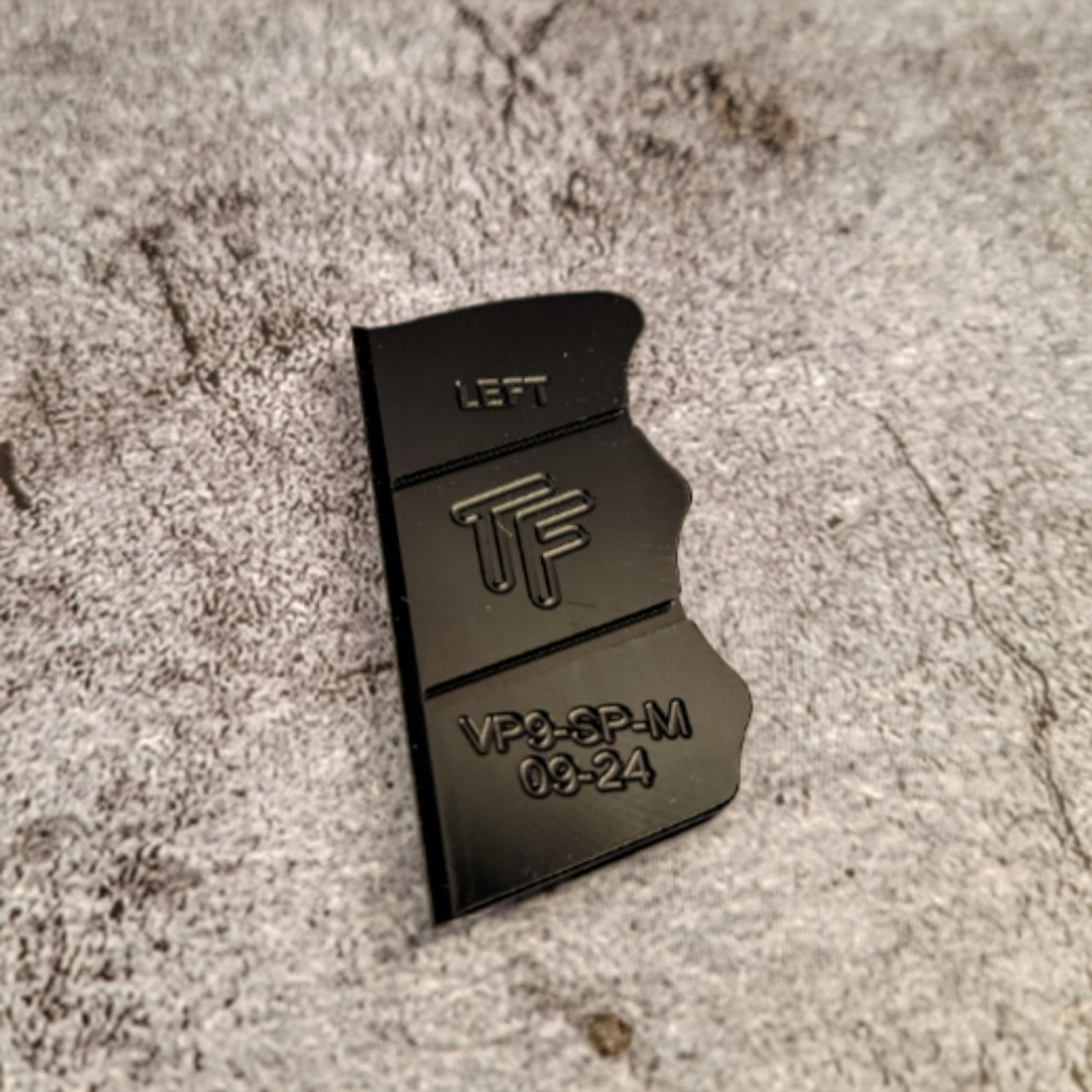 HK VP9 Grip Panels - LEFT - Med - Alum - Black