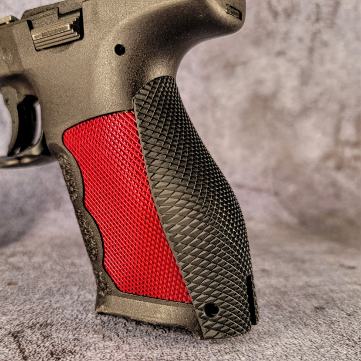 HK VP9 A1 K Death Grip Backstrap - Brass - Black
