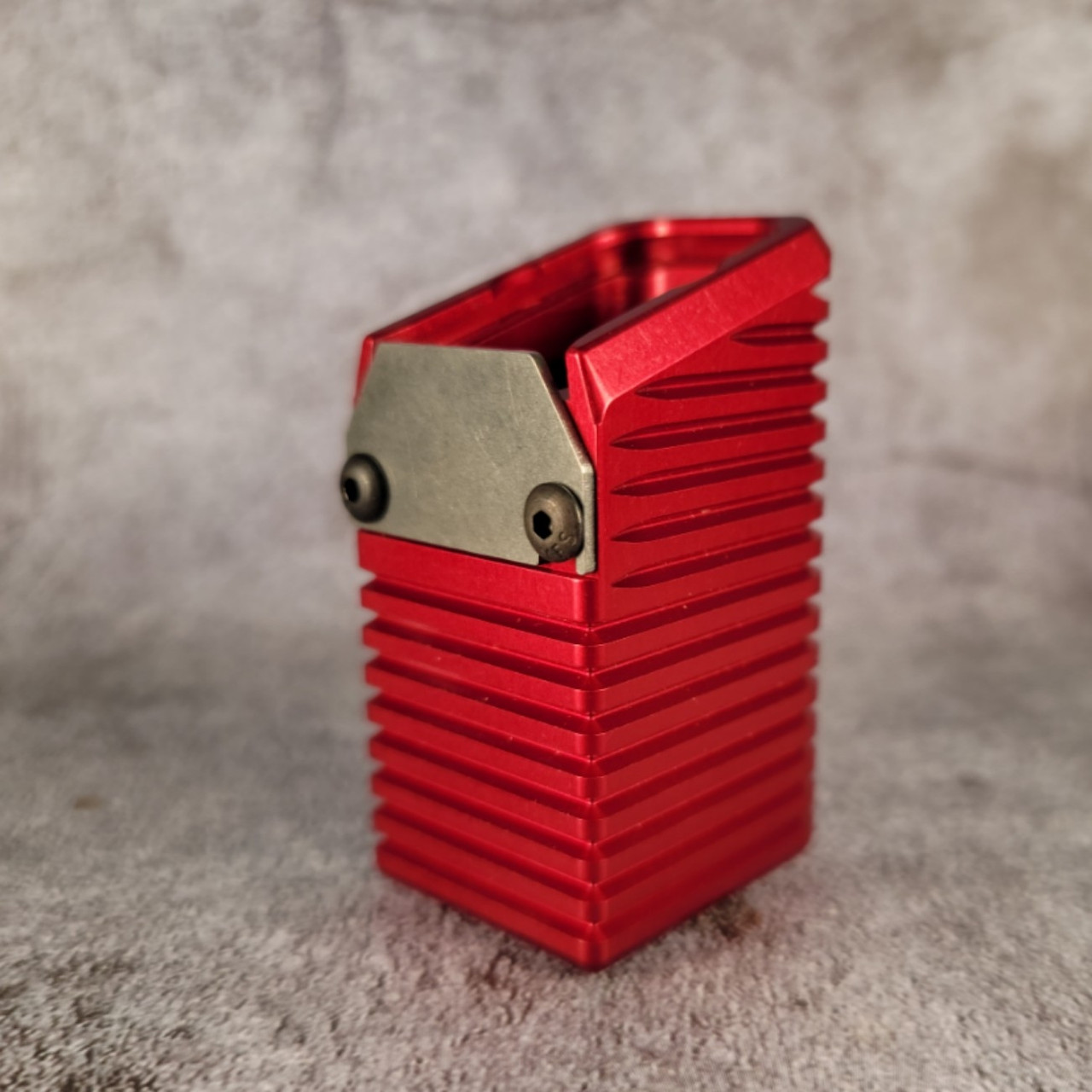 +10 .40 Pistol Basepad w/spring for Glock - Alum - Red +10 .40 Pistol Basepad w/spring for Glock - Alum - Red