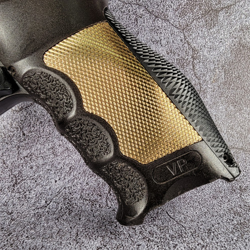 HK VP9 Grip Panel - RIGHT - Large - Brass - Shiny