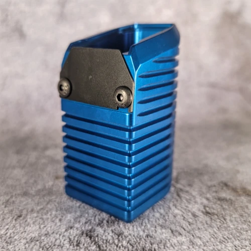 S&W M&P +8 Basepad w/spring - Alum - Blue