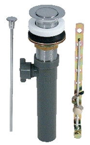 Mobile Home Sink Pop-up Drain Chrome ABS (with Overflow) 