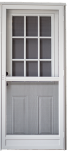 925 Series Cordell Combination Door Heavy Duty Size 34"X80" 9 Lite (Cottage) Window  with Standard Storm   925 Series Cordell Combination Door Heavy Duty Size 34"X80" 9 Lite (Cottage) Window  with Standard Storm