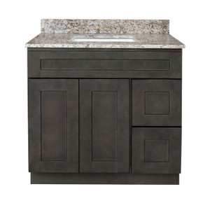 Shaker Gray Vanity (Sizes From 24"Wide to 72"Wide Available) Shaker Gray Vanity (Sizes From 24"Wide to 72"Wide Available)