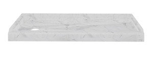 New Glacier Marble Color! 27"x54"x5.5" Shower Base - Glacier Marble Left Drain Shower Pan New Glacier Marble Color! 27"x54"x5.5" Shower Base - Glacier Marble Left Drain Shower Pan