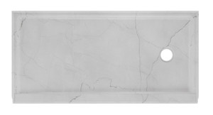 New Luna Gray Marble Color! 27"x54"x5.5" Shower Base - Luna Gray Right Drain Shower Pan New Luna Gray Marble Color! 27"x54"x5.5" Shower Base - Luna Gray Right Drain Shower Pan