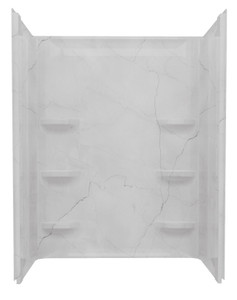 New Luna Gray Color! 27"X54"X69" Shower Surround Wall Elite - (Fits Left, Right , and Center Drain Shower Pans) New Luna Gray Color! 27"X54"X69" Shower Surround Wall Elite - (Fits Left, Right , and Center Drain Shower Pans)