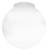 6" Globe Smooth White 