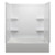 27"X54" Fiberglass Bath Kit Includes Bath Tub & Surround Wall Lyons Elite - White (Available in Left , Right, or Center Drain) 