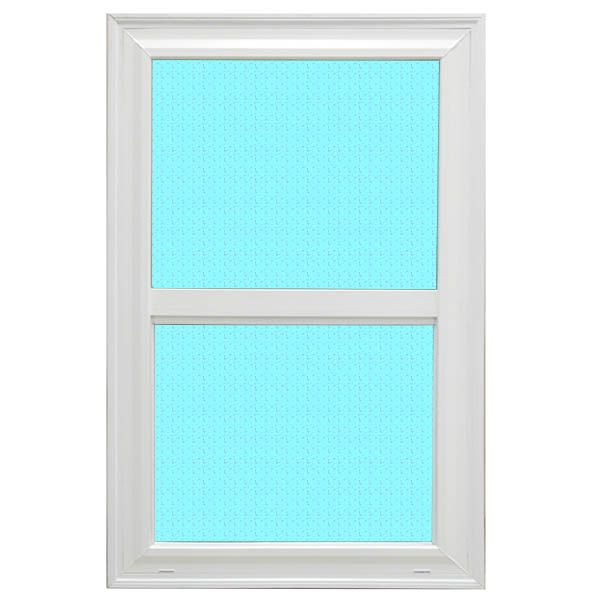 14"x40" Heritage Performance by Kinro Vinyl Double Pane Single Hung Window - LOW E, Argon Gas (Obscure Glass) 