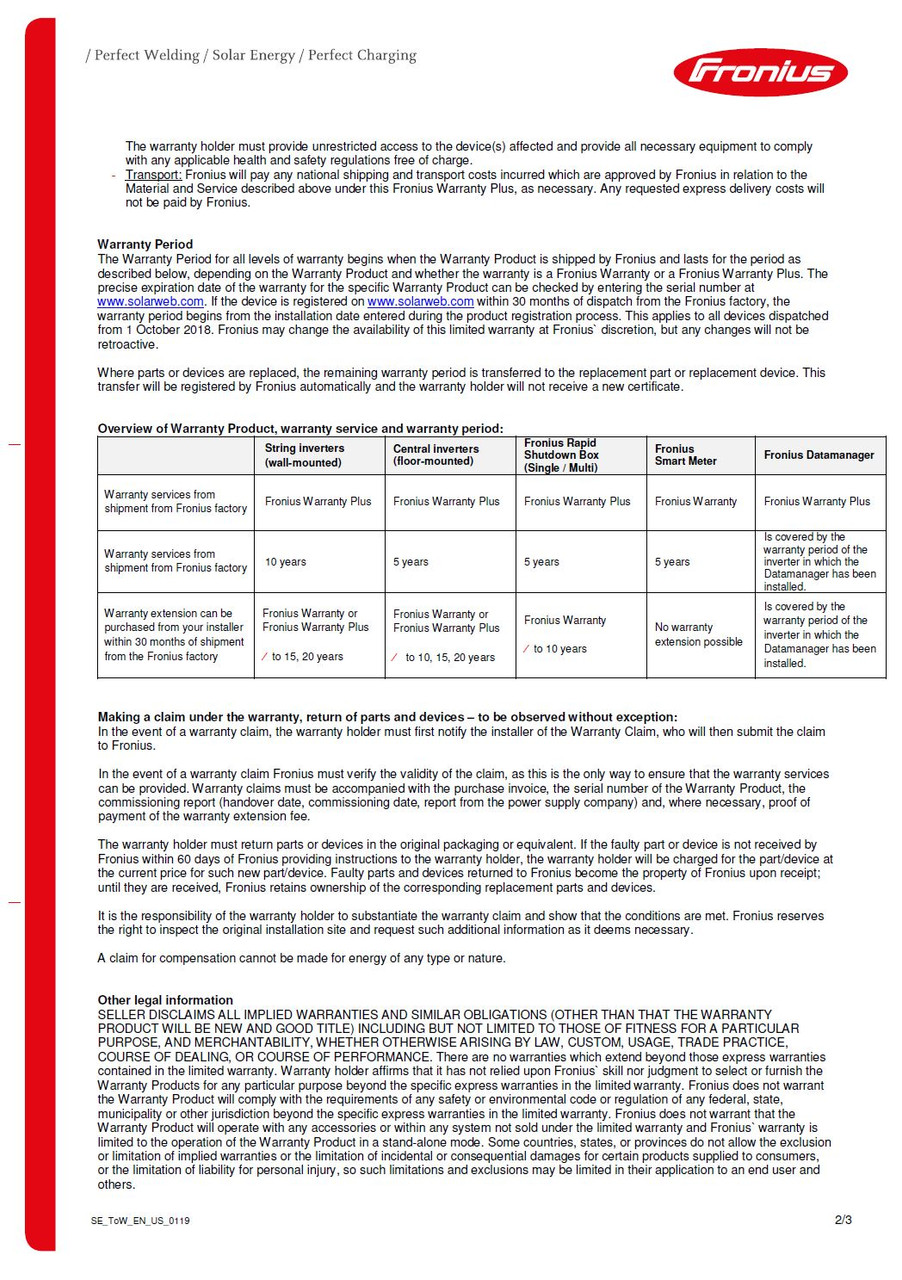 Stellavolta Fronius 4,240,153 Rapid Shutdown BoxDuo