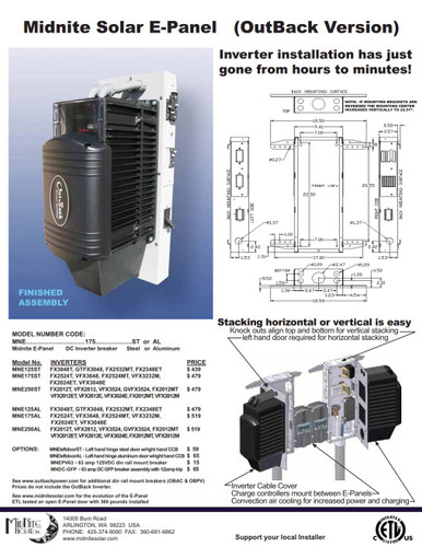 MidNite Solar MNE250STS E-Panel - Outback