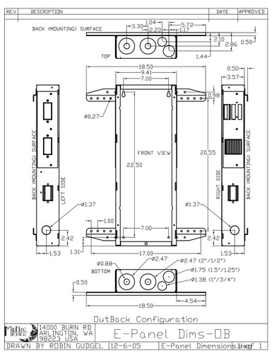 MidNite Solar MNE250STS E-Panel - Outback