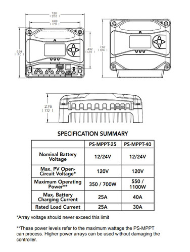 Morningstar PS-MPPT-25M ProStar Charge Controller