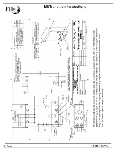 MidNite Solar MNTRANSITION Transition Box 1000VDC Type 3R