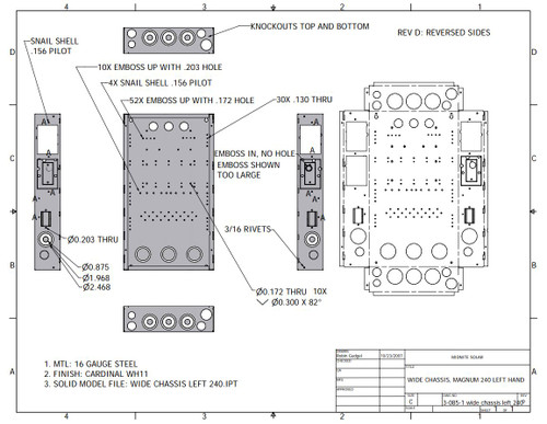 MidNite Solar MNE250STM-240 E-Panel Magnum PAE 120/240VAC