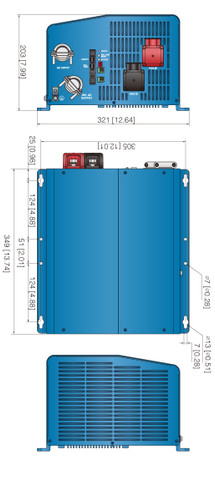 Cotek SL-2000-112 Pure Sine Wave Inverter/Charger 120VAC