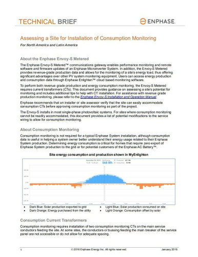 Enphase CT-200-SPLIT Split Core Consumption Monitoring