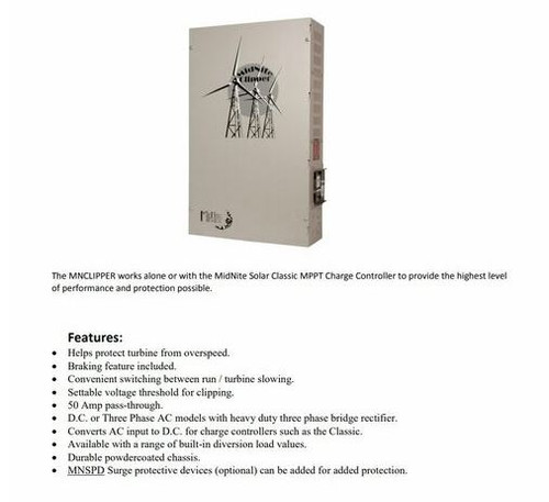 MidNite Solar MNCLIP4KAC0.4 AC Clipper 4000 Watts