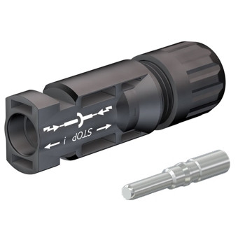 Staubli 32.0081-UR MC4 Connector w/Boot 6.05–8.56mm Male