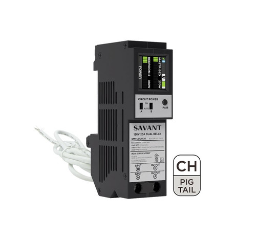 Savant GPM-C2R20120-21 CH Dual 20A Power Module Pigtail